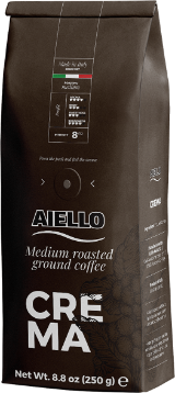 Aiello Caffè CREMA 80% Arabica gemahlen